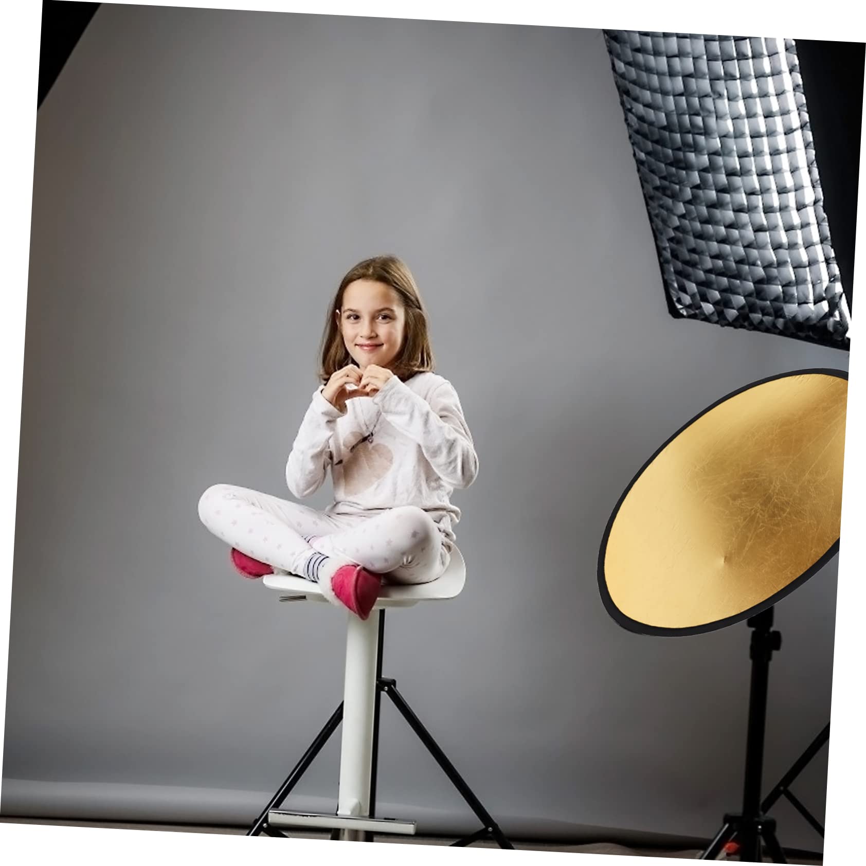 Yardenfun Double-Sided Reflector Camera Lighting Reflector Video Shooting Reflector Photography Light Reflector Multi Disc Light Reflector Reflective Board for Still Life Camra Silver Nylon