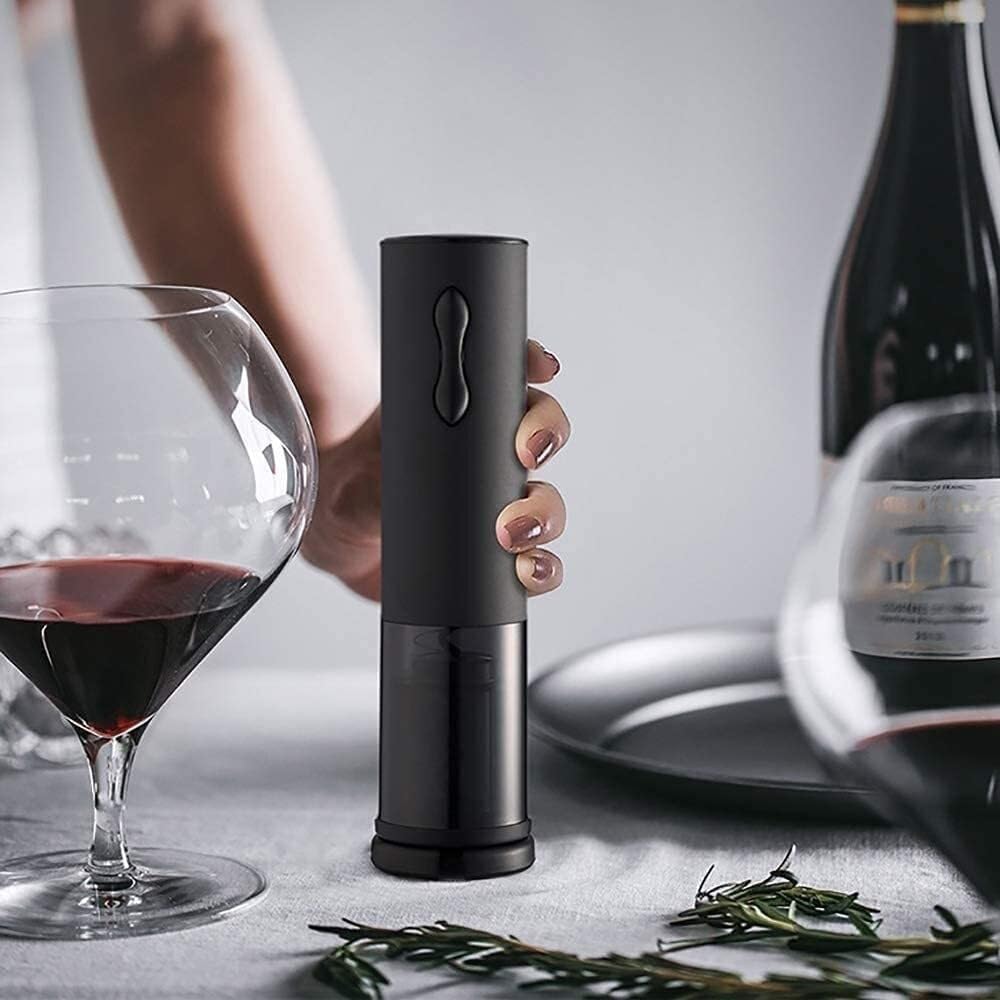 Apribottiglie elettrico con tagliacapsule, apribottiglie automatico in acciaio inox per casa, cantina, feste e regali