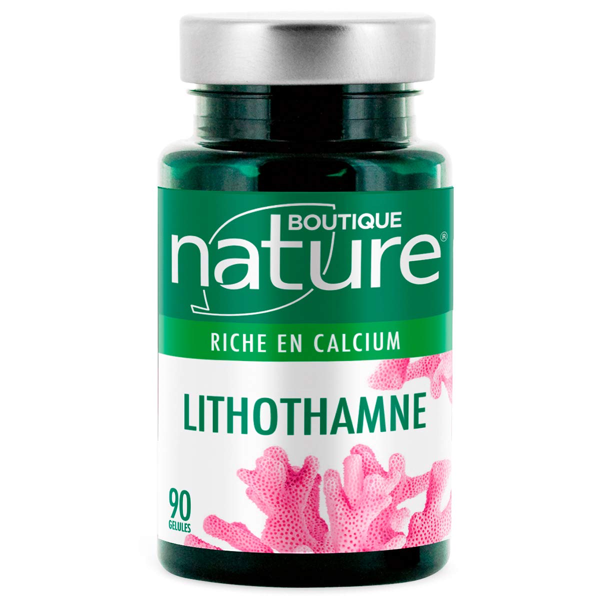 Boutique Nature - Complément Alimentaire - Lithothamne - 9 Gélules Végétales - Source de Calcium
