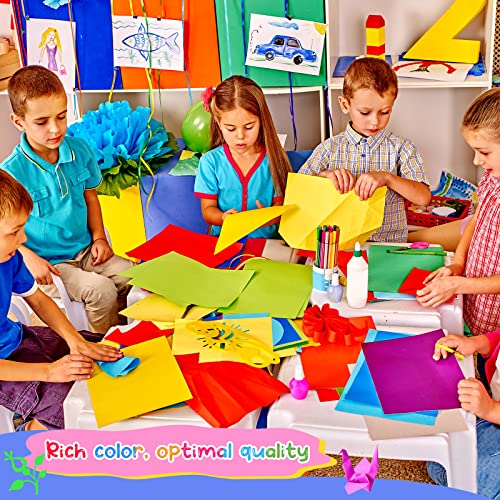Image of Henoyso 1000 Sheets Construction Paper Bulk, 9 x 12 Inches Assorted Colored Lightweight Paper Craft for Kids Classroom Teachers, School Supplies for Arts and Crafts (Multicolored)