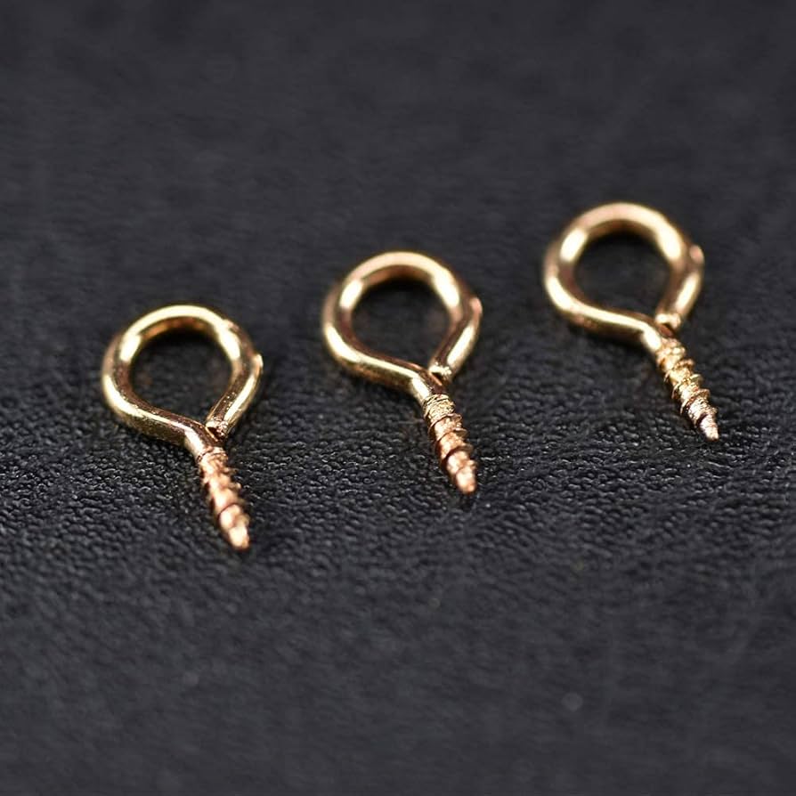 Amazon | 【LEISURE CLUB】ネジヒートン 4*8mm ゴールド*100個