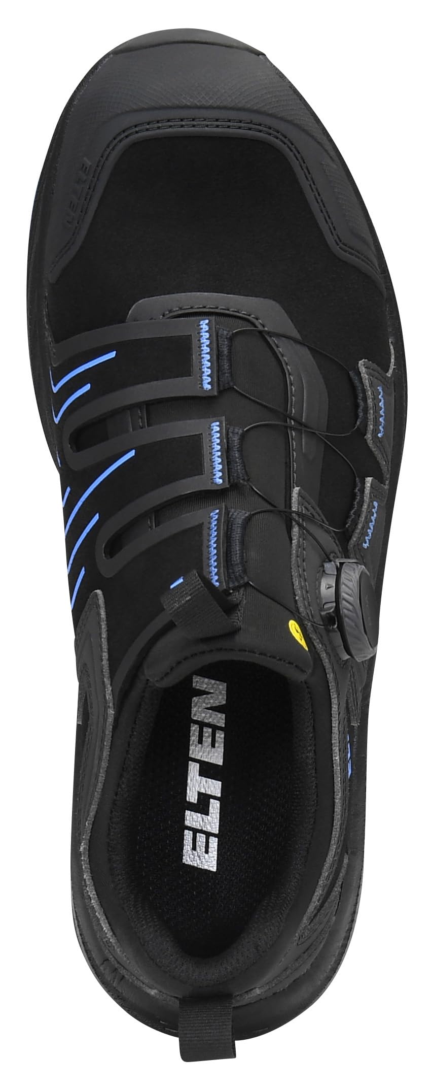 ELTEN Sicherheitsschuhe Ivar XXNF BOA Black-Blue Low ESD S3S für Damen & Herren, Carbonkappe, leicht, atmungsaktiv