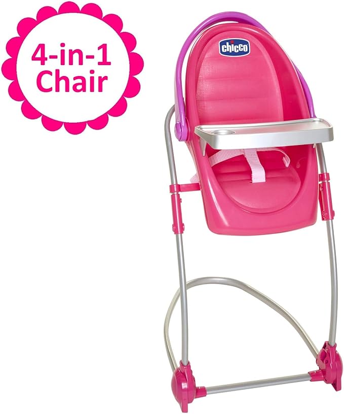Chicco 63955 Baby Doll High Chair & Swing Gift Set,4in1