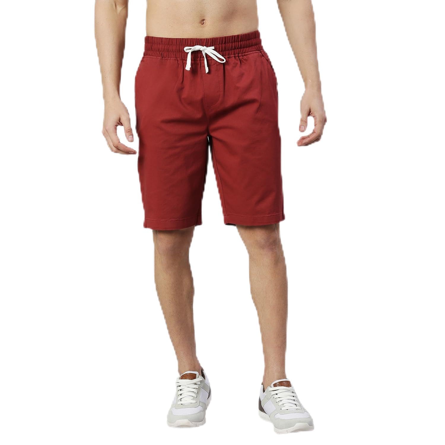 thomas scott Men's | Solid | Chino Shorts | Regular Fit | Cotton Elastane | Above Knee | Casual Short-picture-26