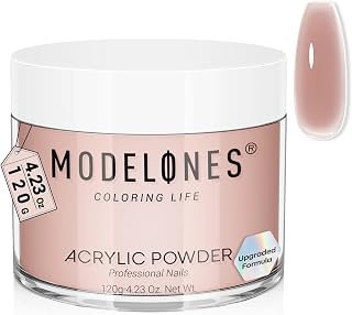 Modelones Acrylic Powder, 4.23oz Upgraded Dark Pink Nail Acrylic Powder for Nail Art 3D Carving French Nails Extensions, Non-Yellowing, Gifts for Women