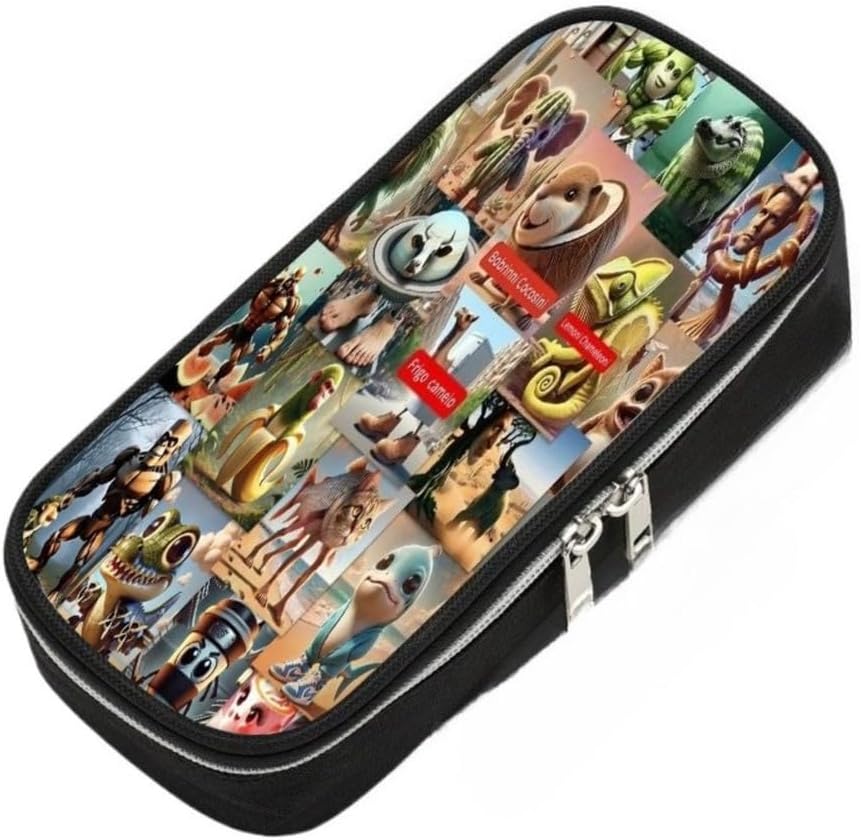 Kinderfedermäppchen Brainrot - Italienische Schreibwarenbox Mit Cartoon Design (Style 10)