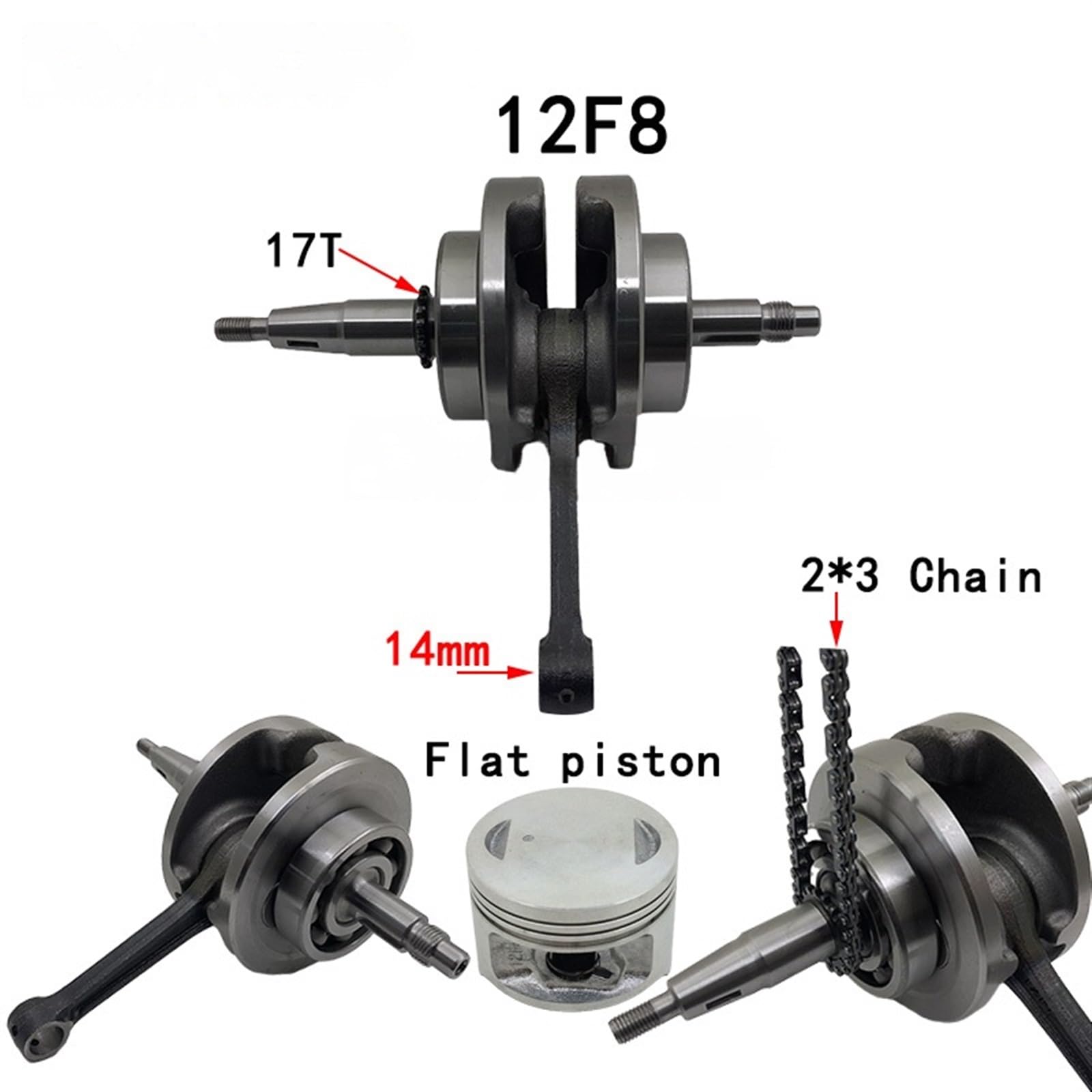Amazon.co.jp: クランクシャフトスズキ GS125 GN125 125CC GN 125