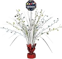 Vista 1 de Una razón para celebrar el centro de mesa de spray de aluminio multicolor, 18 pulgadas (1 unidad), vibrante y duradero para cualquier celebración
