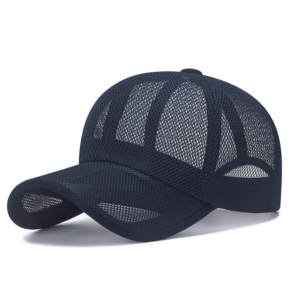 Cappellino da Baseball Unisex in Rete Integrale - Berretto Estivo Asciugatura Rapida Regolabile e Traspirante per Sport all’Aperto