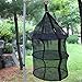 Qiuge Campeggio di Picnic Pieghevole tavola Verdura Frutta secca Netto Hanging Mesh Dryer Colapiatti scaffale (Nero) QiuGe