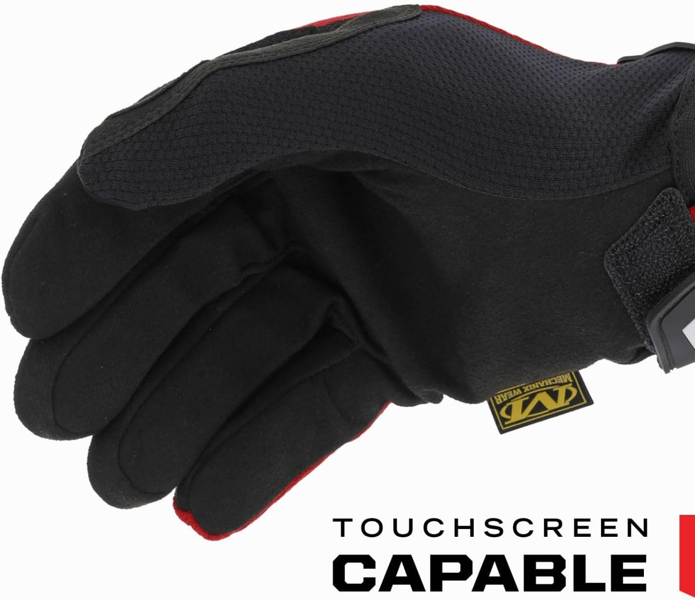 Mechanix Wear Original Work Gloves - Multi-Purpose Outdoor Work Gloves - Secure Fit - Durable & Machine Washable - Breathable & Comfortable - Large - Red - Image 2