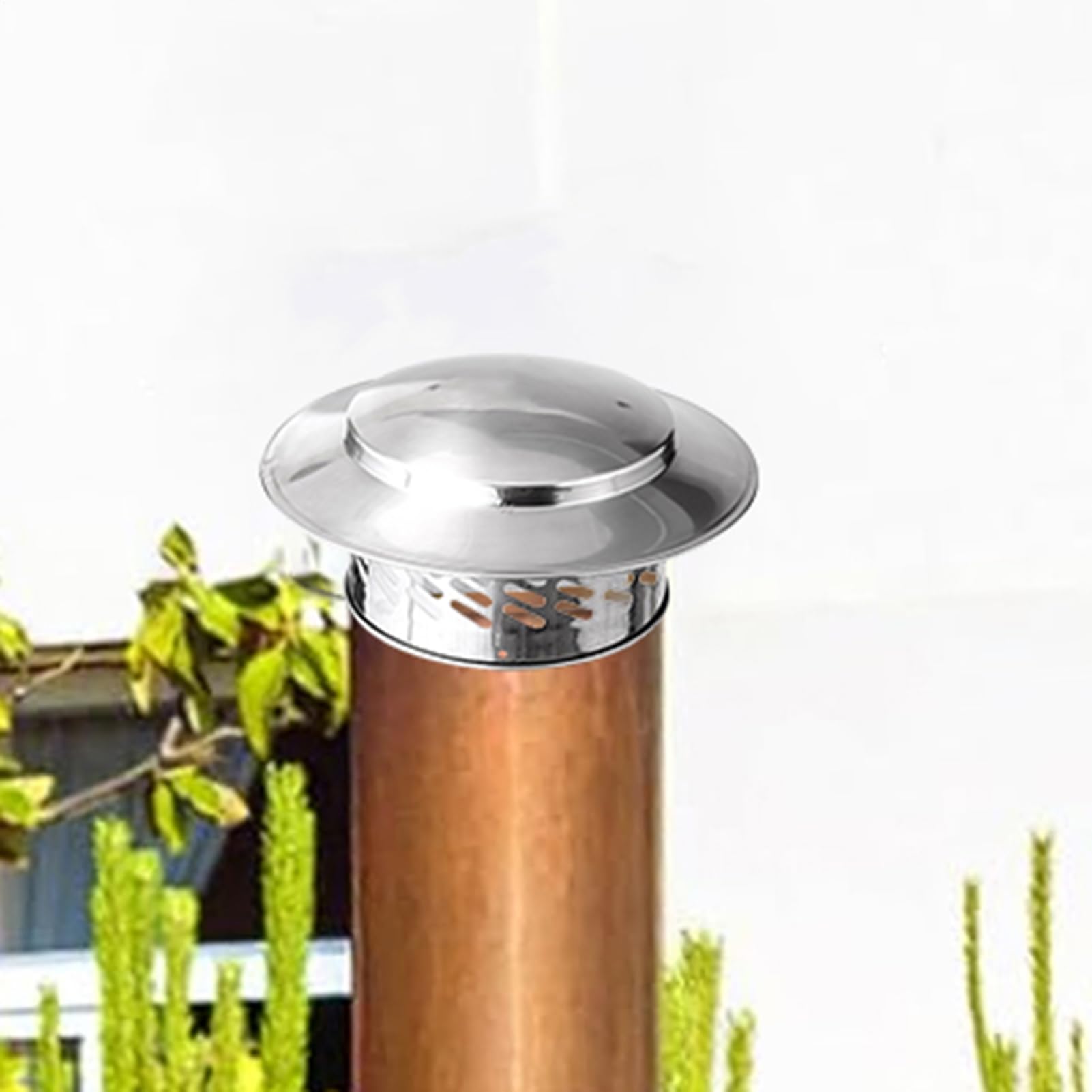 Sombrero De Lluvia De Techo De 200 MM De Acero Inoxidable 304, Cubierta De Chimenea, Capucha De Ventilación, Sombreros De Chimenea Tapón De Escape Para Aislamiento, Tapón De Chimenea, Tubo De