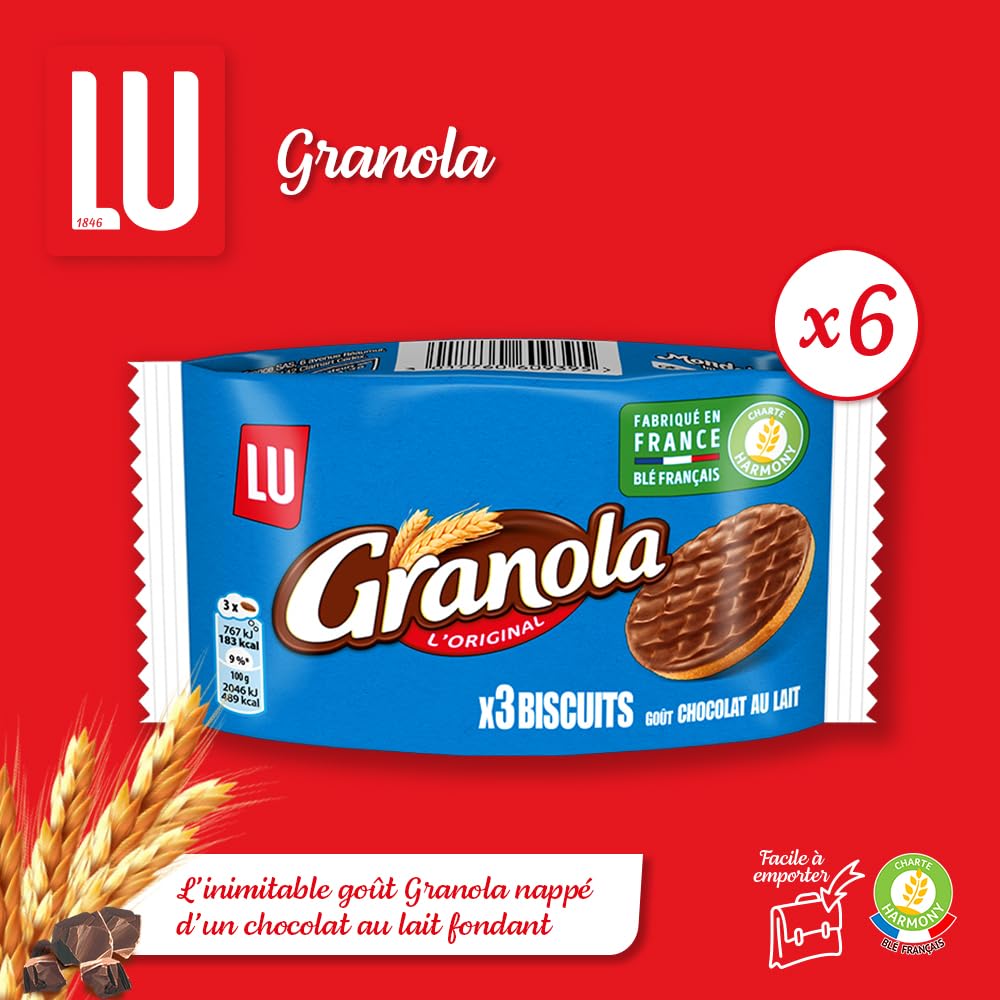 LU - La Boîte à Goûter - Assortiment Biscuits LU : Prince, Prince Enrobé, Pépito, Granola, Mini-Roulé, Lulu L'Ourson Chocolat - Idéal Petit Déjeuner & Snack - 1,03 kg