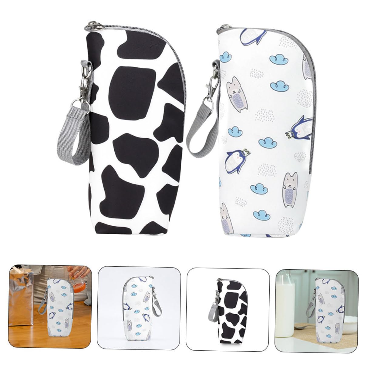 TOYANDONA 6pezzi Borsa Isolante Per Biberon Sacchetti Termici Per Bottiglie Di Latte Per Impermeabili e Resistenti Per Viaggi e Attività Outdoor