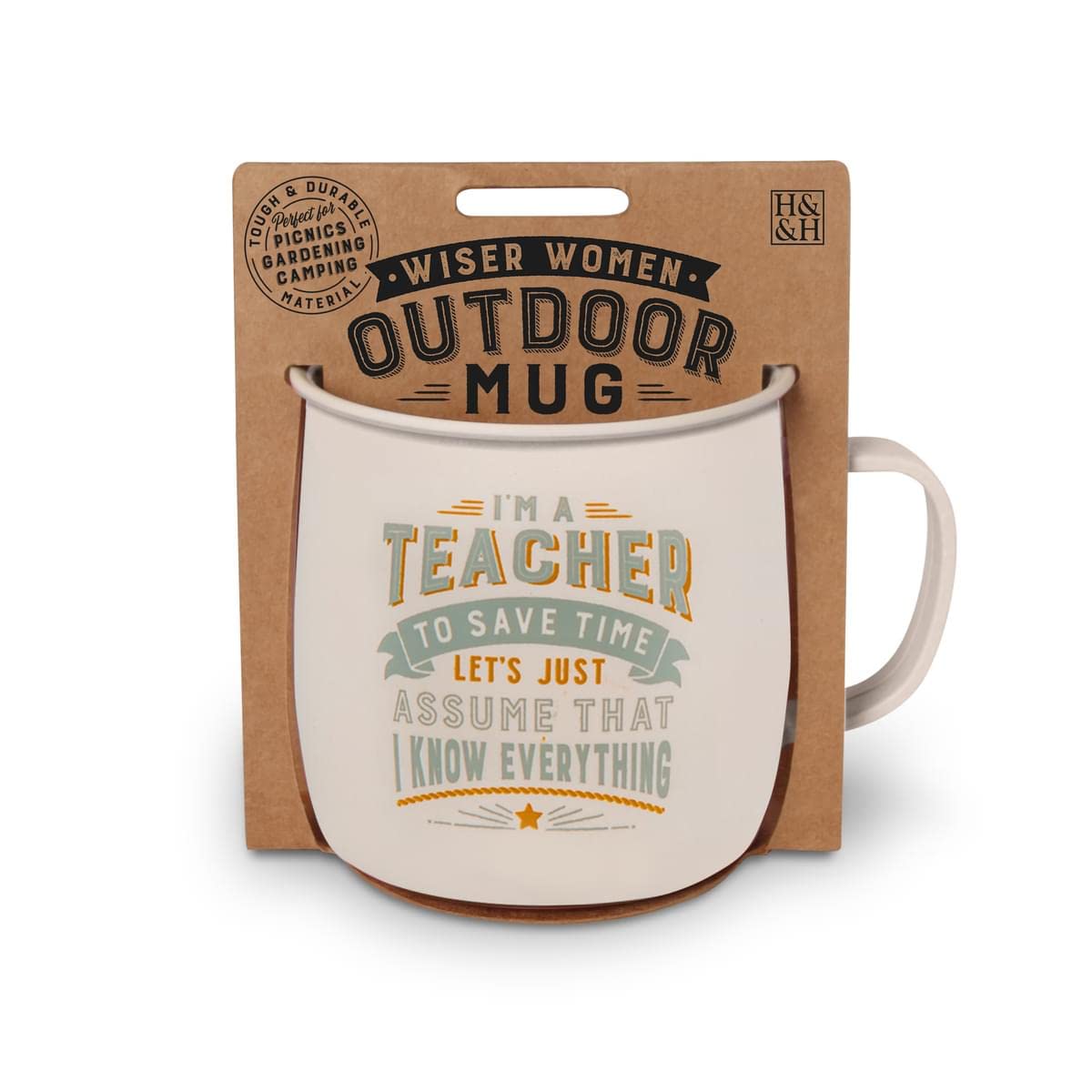 History & Heraldry Personalised Outdoor Mug (Teacher), Teacher 003130045