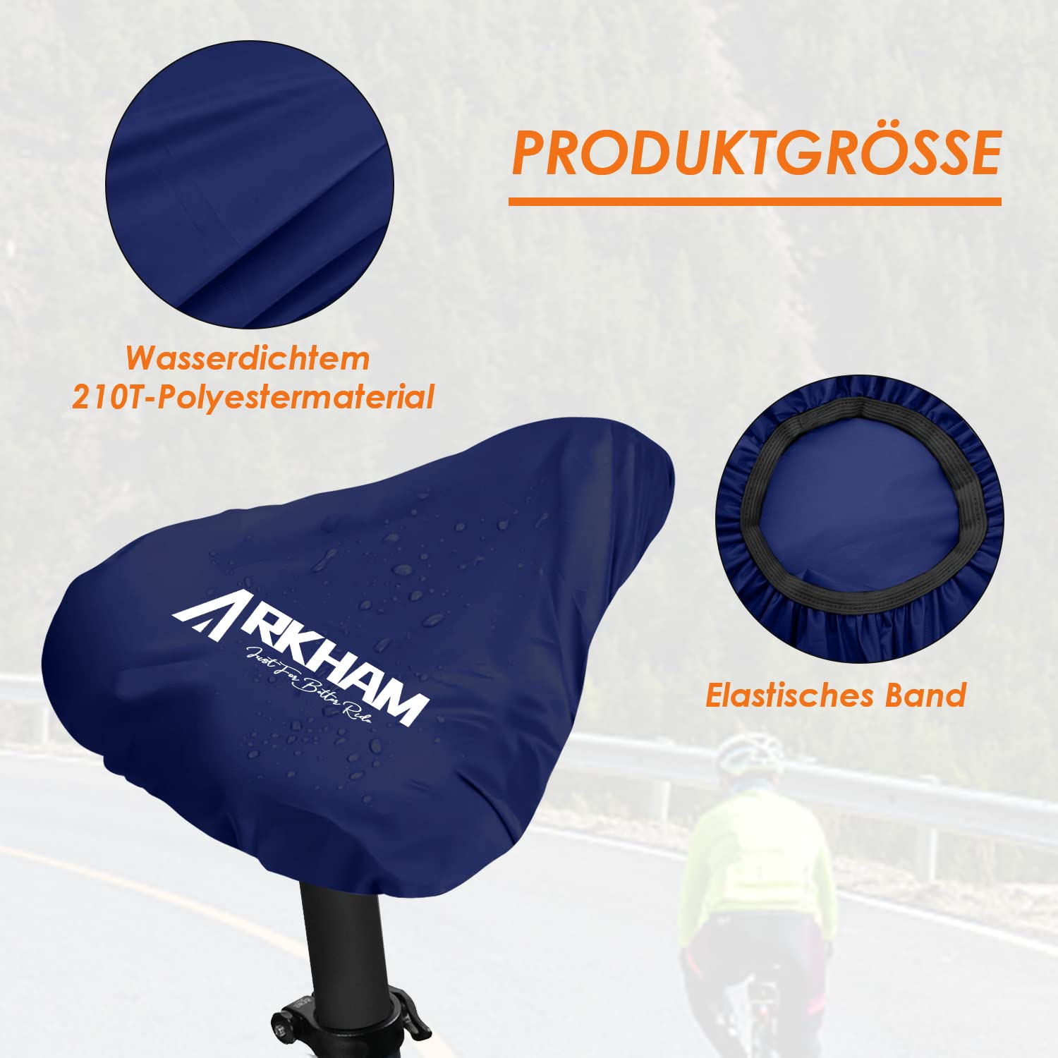 Arkham Pack of 2 Saddle Covers, Waterproof Bicycle, Bicycle Saddle