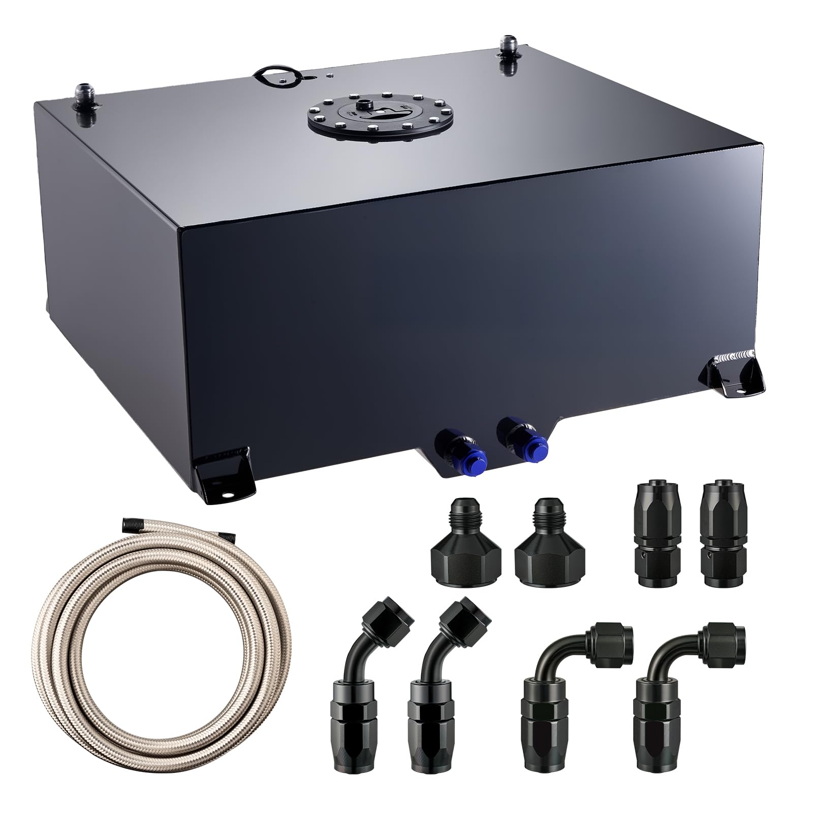 EVIL ENERGY 20 Gallon Fuel Cell Tank Aluminum with Level Sender 6AN