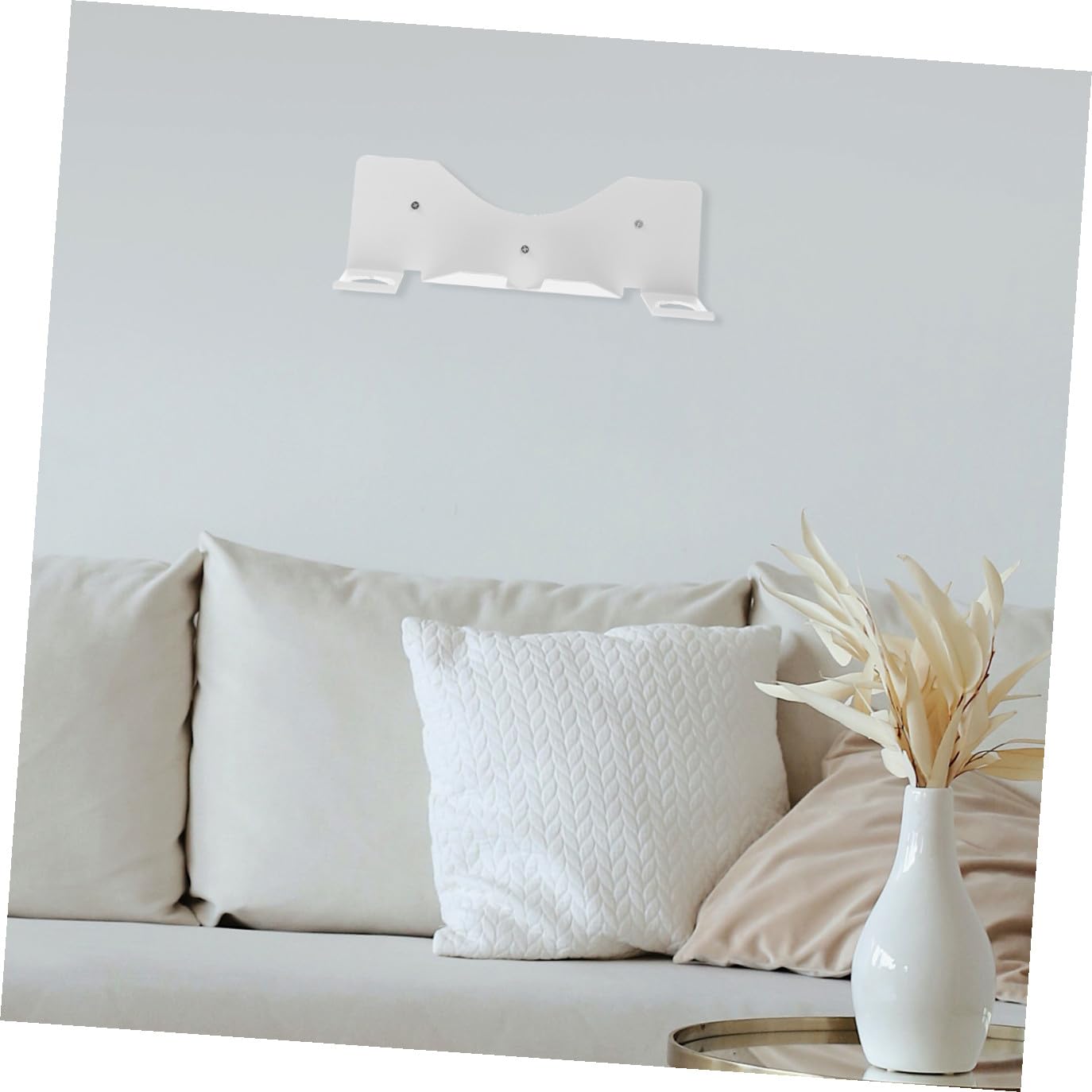 SHINEOFI Supporto da Parete in Ferro Bianco per Visori Vr e Controller Superficie Liscia Salvaspazio per Casa e Negozio