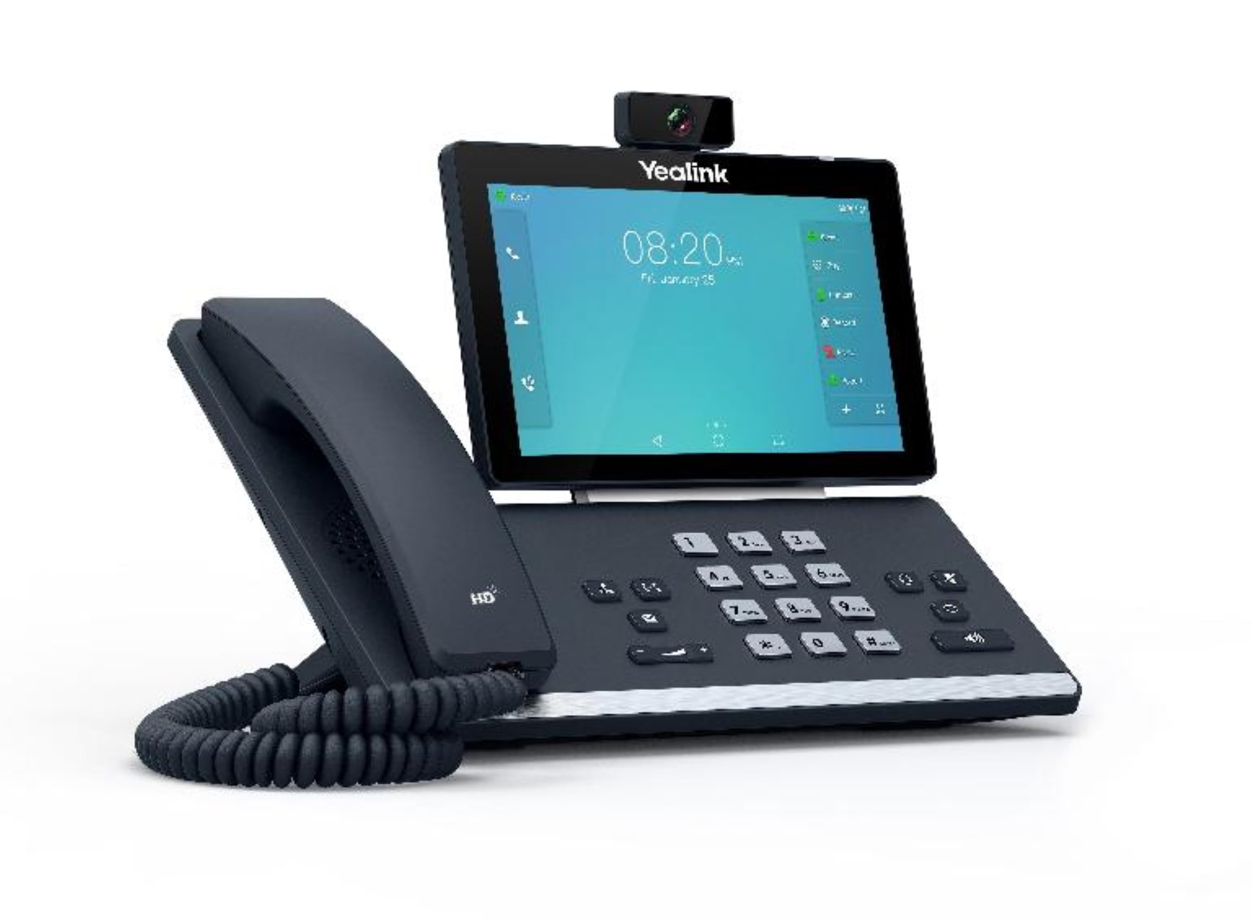 Yealink Téléphone IP SIP-T58A Téléphone VoIP avec caméra Noir