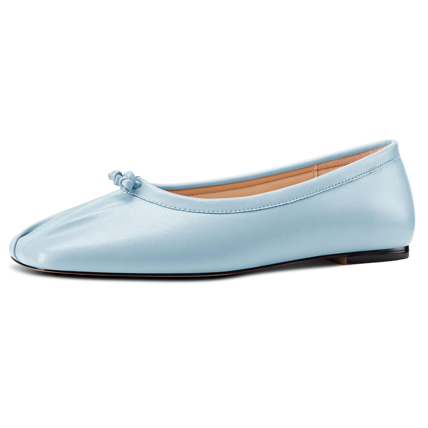 Aachcol Damen Eckige Zehenkappe Ballerinas Slip-on Klassisch Büroschuhe Flache Schuhe Dress Schuhe