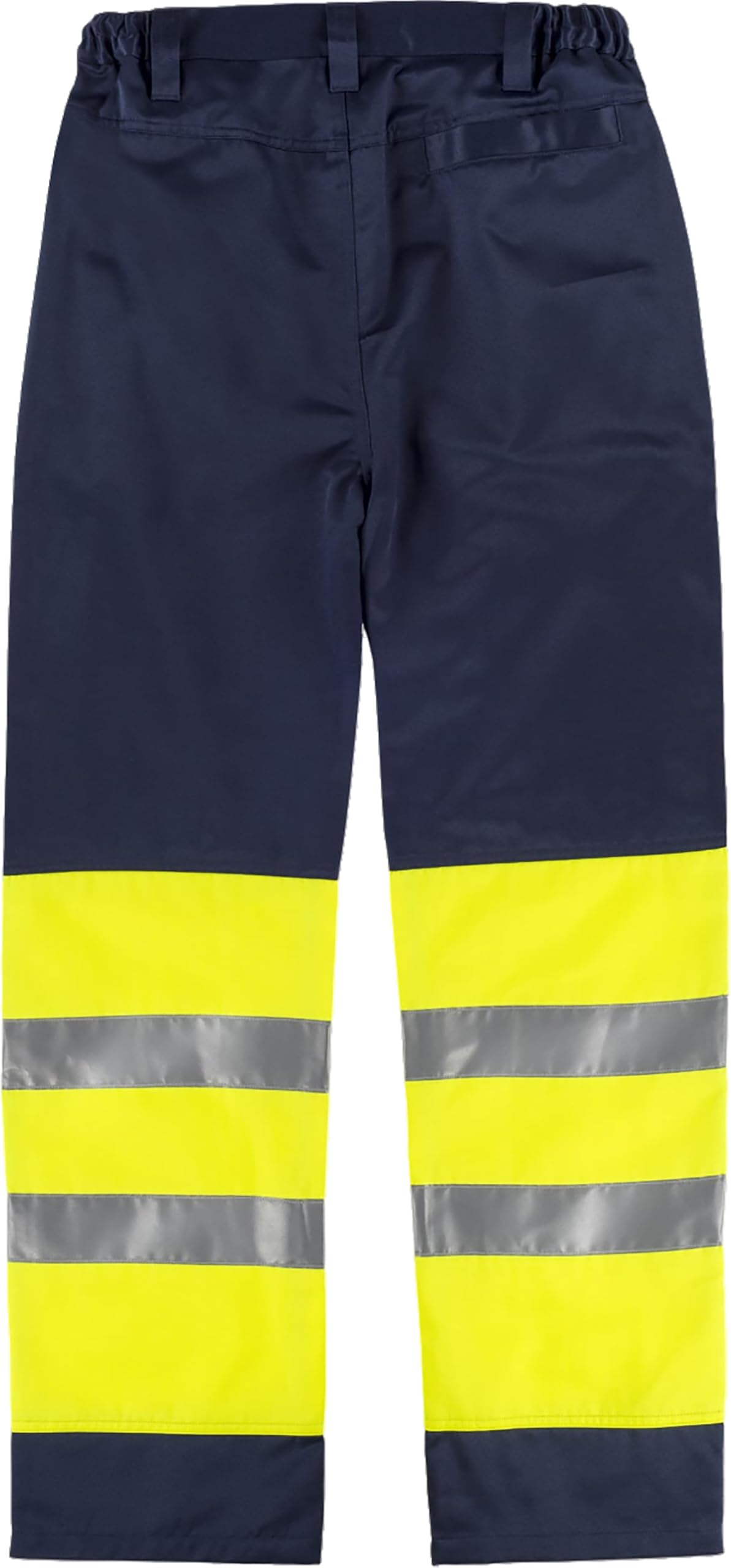 WORKTEAM Pantalón Antiestático y contra Productos Químicos para Hombre, Slim Fit, de Alta Visibilidad Clase 1 ISO 20471 con Cintas Reflectantes, Bolsillos Funcionales y Cintura Elástica
