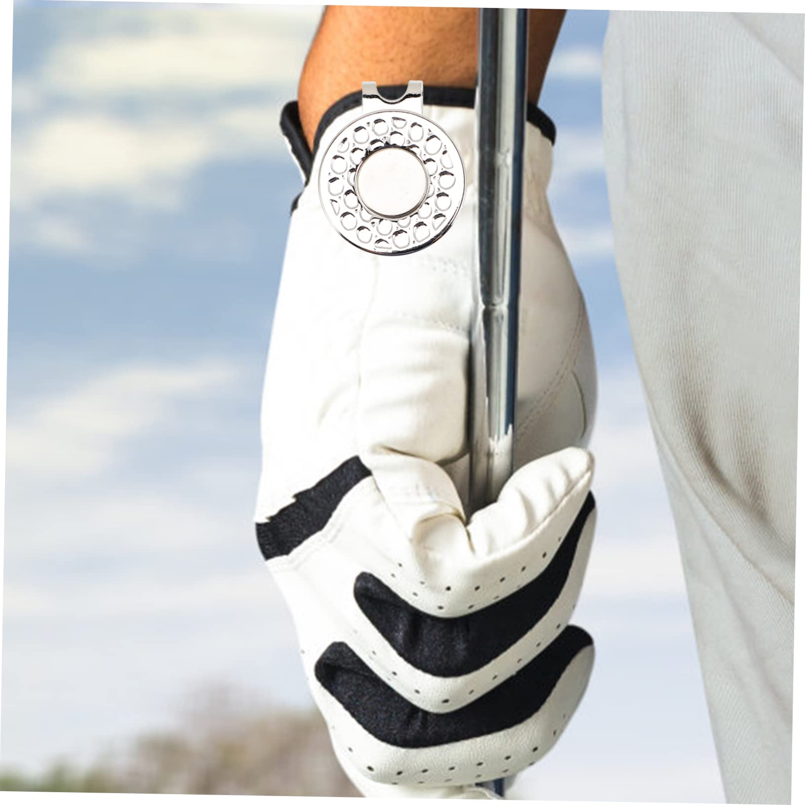 UPKOCH Golf Cap Clip Marker Ballmarker für Golfer Golf Zubehör mit Magnetdesign Hut oder Gürtelclip Golfgeschenke und Dekoration