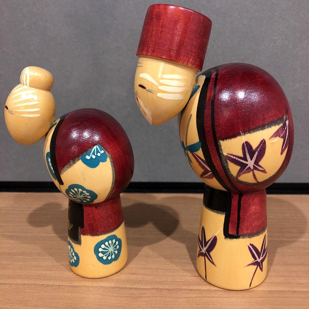 Amazon | 創作こけし 近代こけし 伝統こけし kokeshi doll | 民芸品