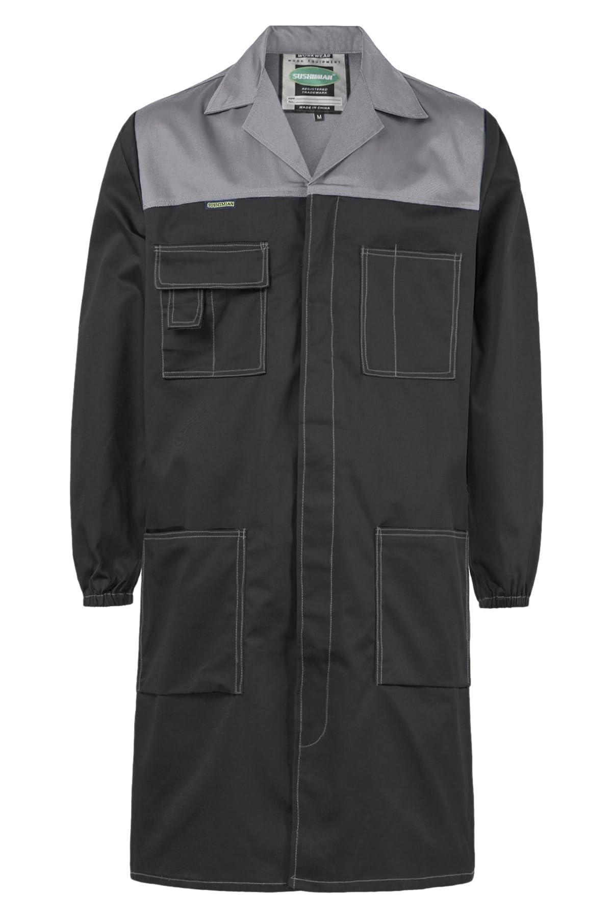 SUSHIMIAN Work Coat Mens Laboratory Coat Long Jacket Warehouse