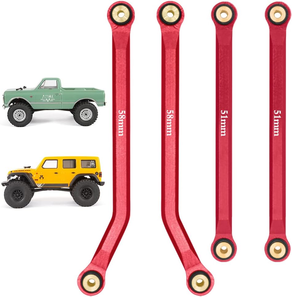 High Clearance Front Links Set For Axial SCX24 RC Crawler - Aluminum Upgrade Parts