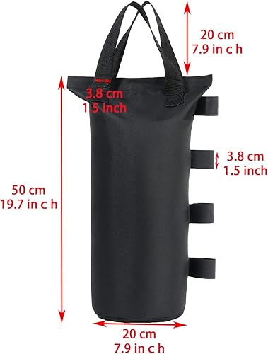 Miniatura 2 de CACTIYE Bolsas de peso para tienda de campaña desplegable, bolsas de arena, pesas para piernas para refugio solar instantáneo al aire libre, patas