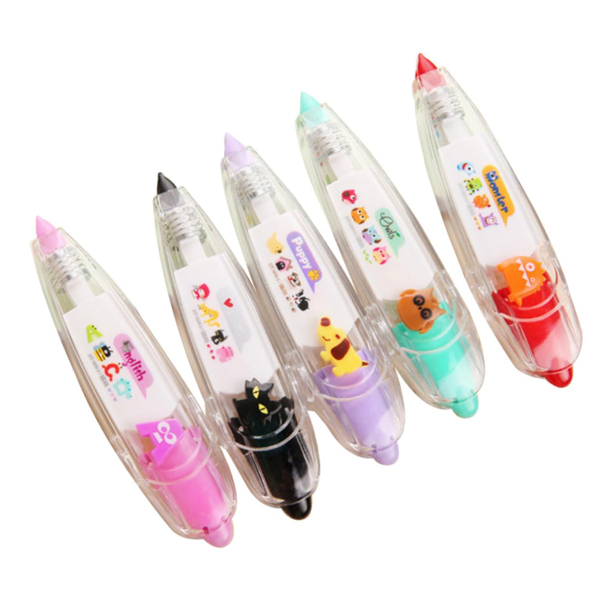 STOBOK 15pezzi Nastro Correttivo Decorativo Con Design Carino Per Scrapbooking e Diario Facile Da Usare Per Ufficio e Scuola