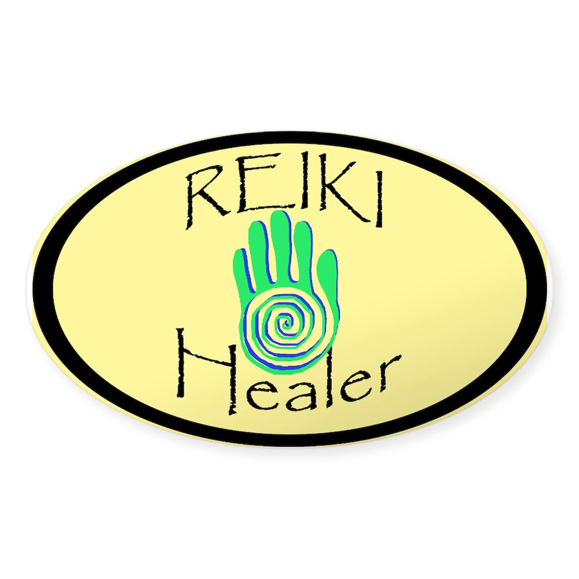CafePress Reiki Healer Oval Sticker Oval Car Bumper Sticker