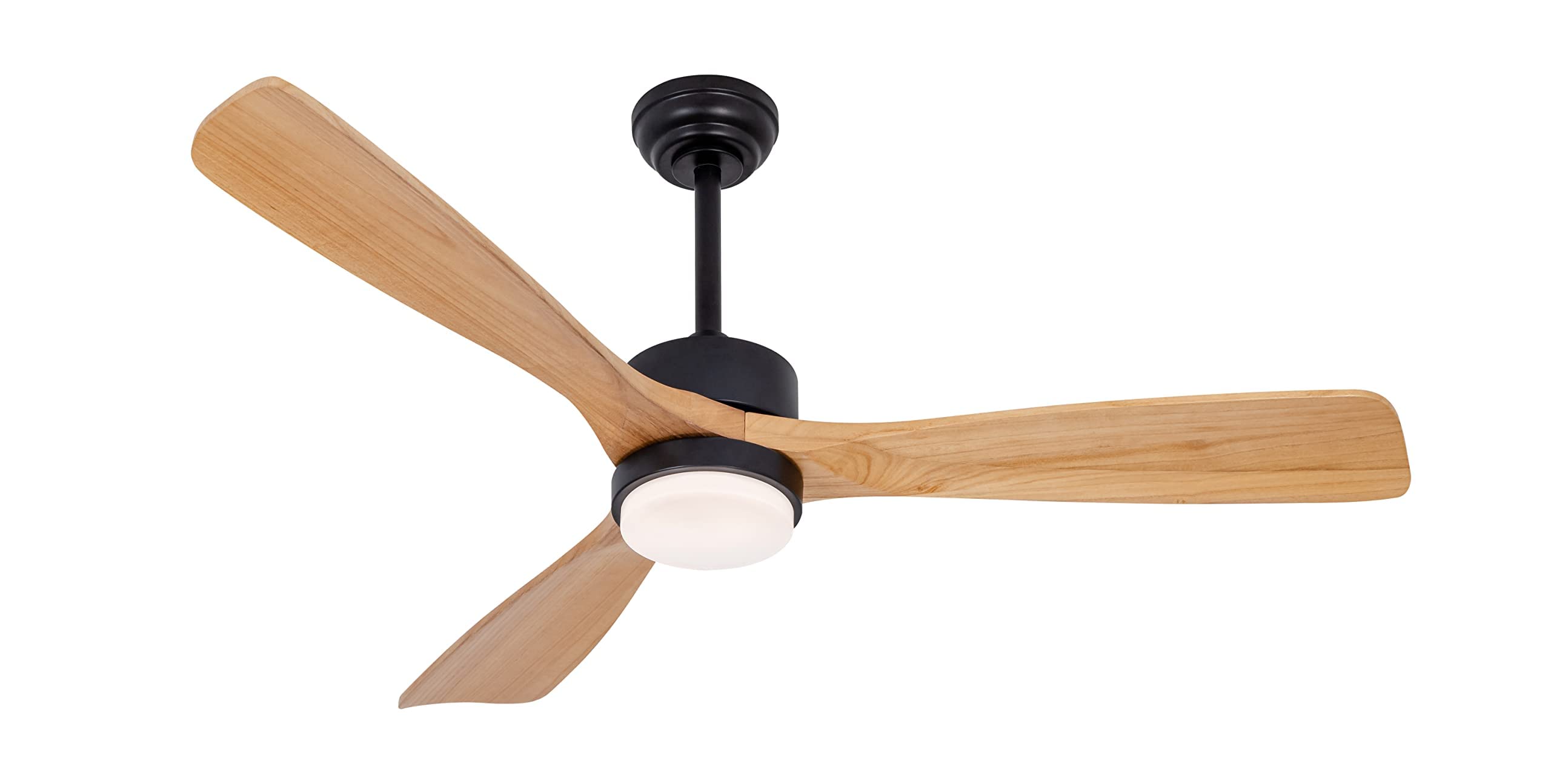 52” Ceiling Fans with Lights Remote Control,Indoor Outdoor Wood Ceiling Fan with 3 Blade for Patio Living Room, Bedroom, Office, Summer House, Etc