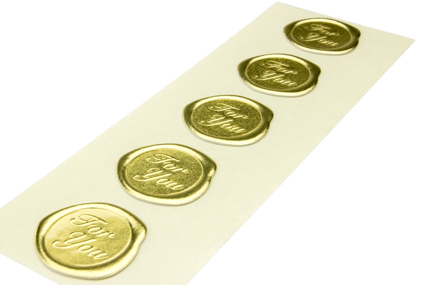 Amazon.co.jp: 東和マーク(Towamark) 封蝋風シール For You 金色