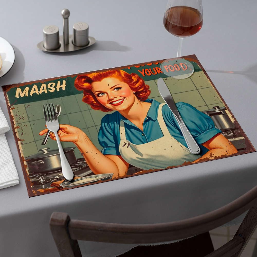 Sets de table de salle à manger anti tache Maash Food