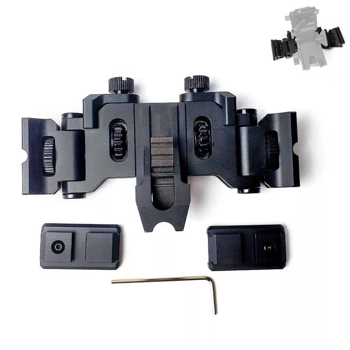 okyass Binocular Bridge Modular Folding Arm Helmet NVG Mount Night Vision Goggles Mount Night Vision Adapter for MUM-14/GT-14