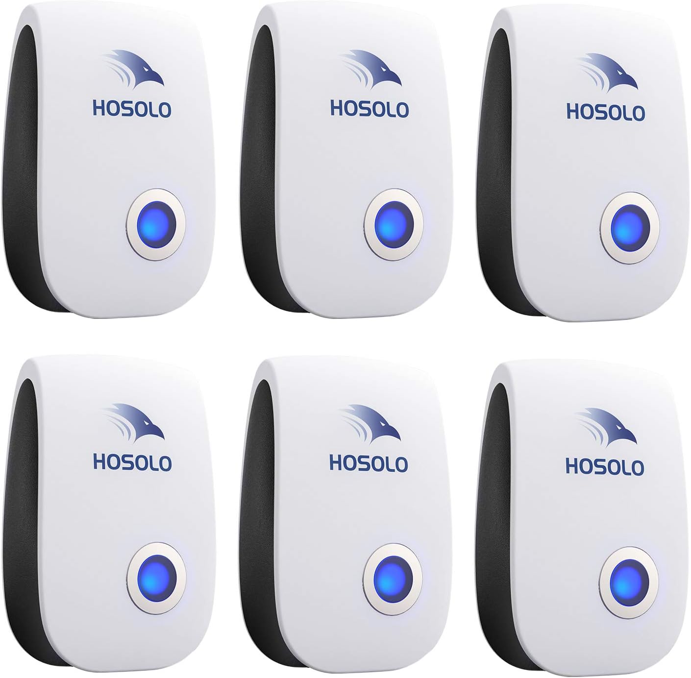 HOSOLO Ultrasonic Pest Repeller, Electronic Indoor Pest Repellent Plug in Pest Control for Kitchen, Warehouse, Bedroom(6 Packs) : Patio, Lawn & Garden