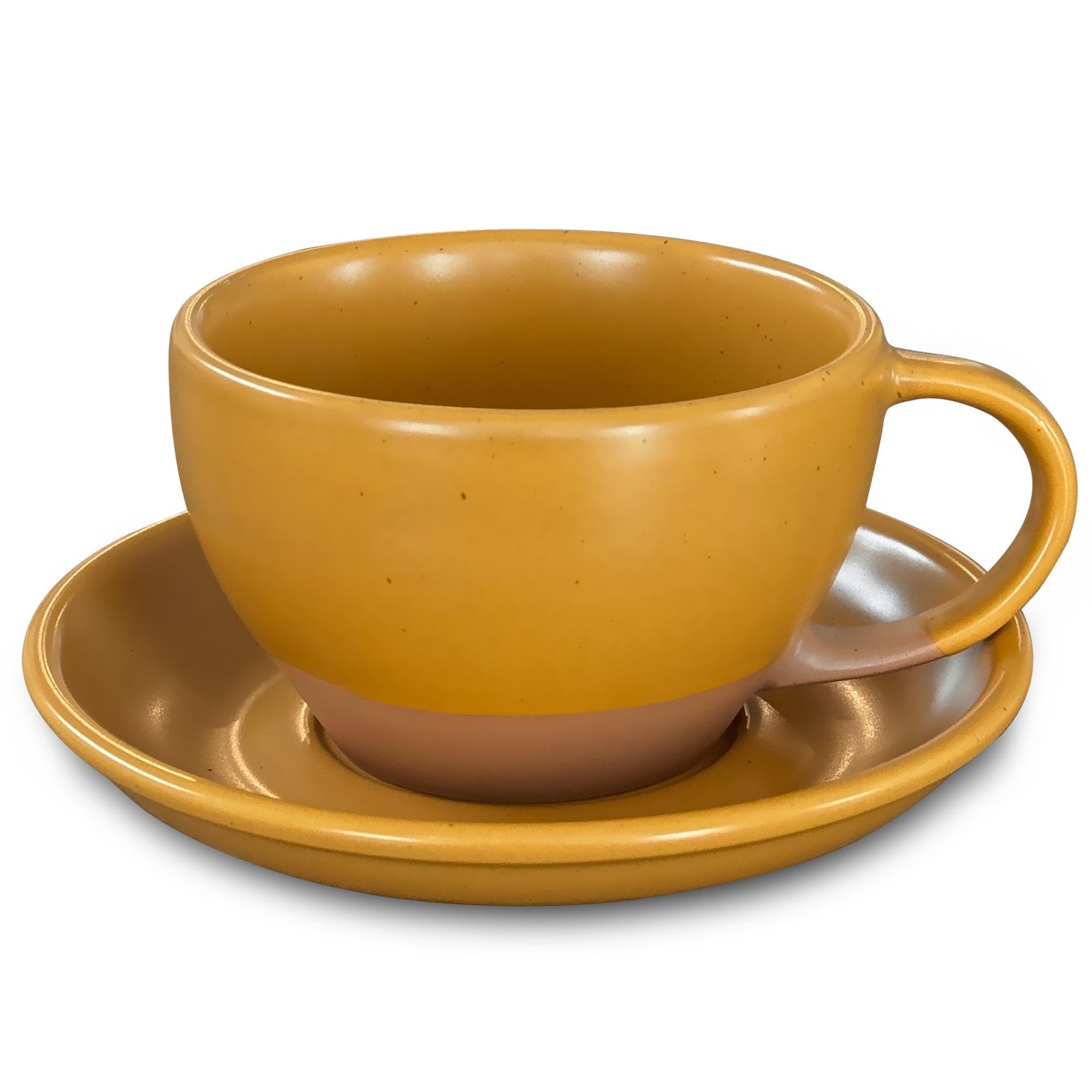 Amazon.com | MORA Ceramic Latte Art Mug With Saucer - 10.5 oz