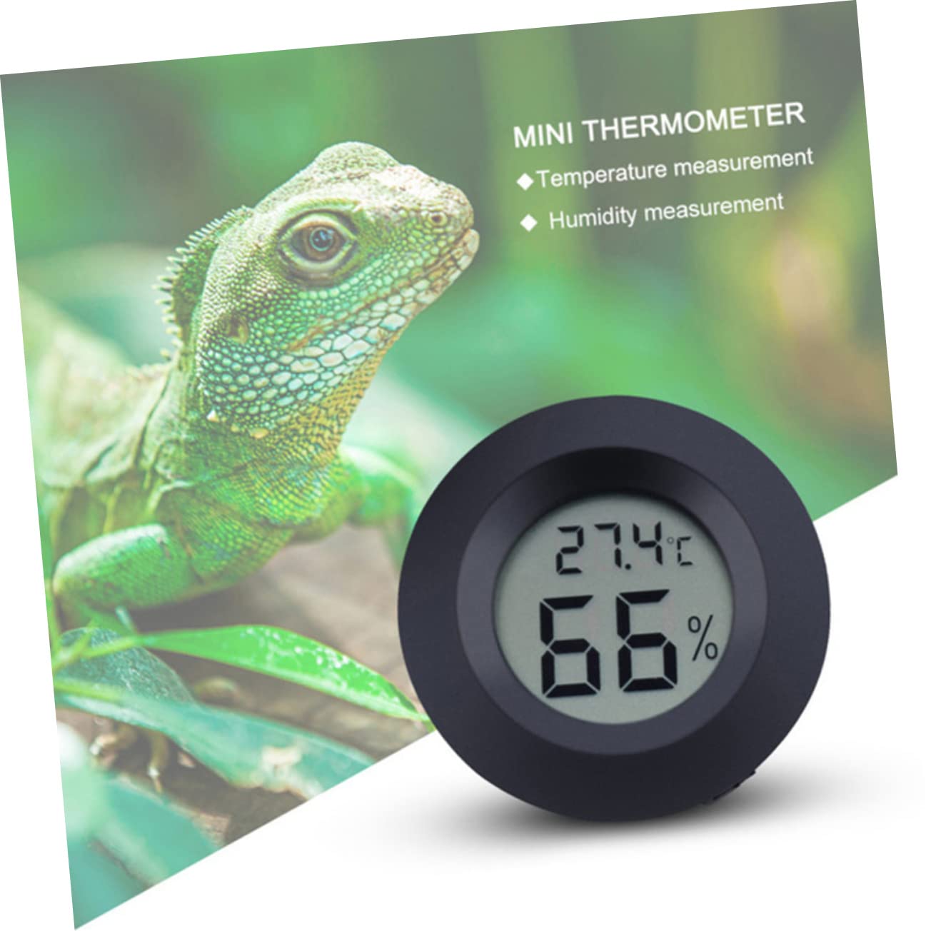BESPORTBLE 14pezzi Mini Igrometro Termometro Elettronico per Terrario da Misuratore di umidità e Temperatura per e Rettili Compatto e Portatile per Uso Ed Esterno