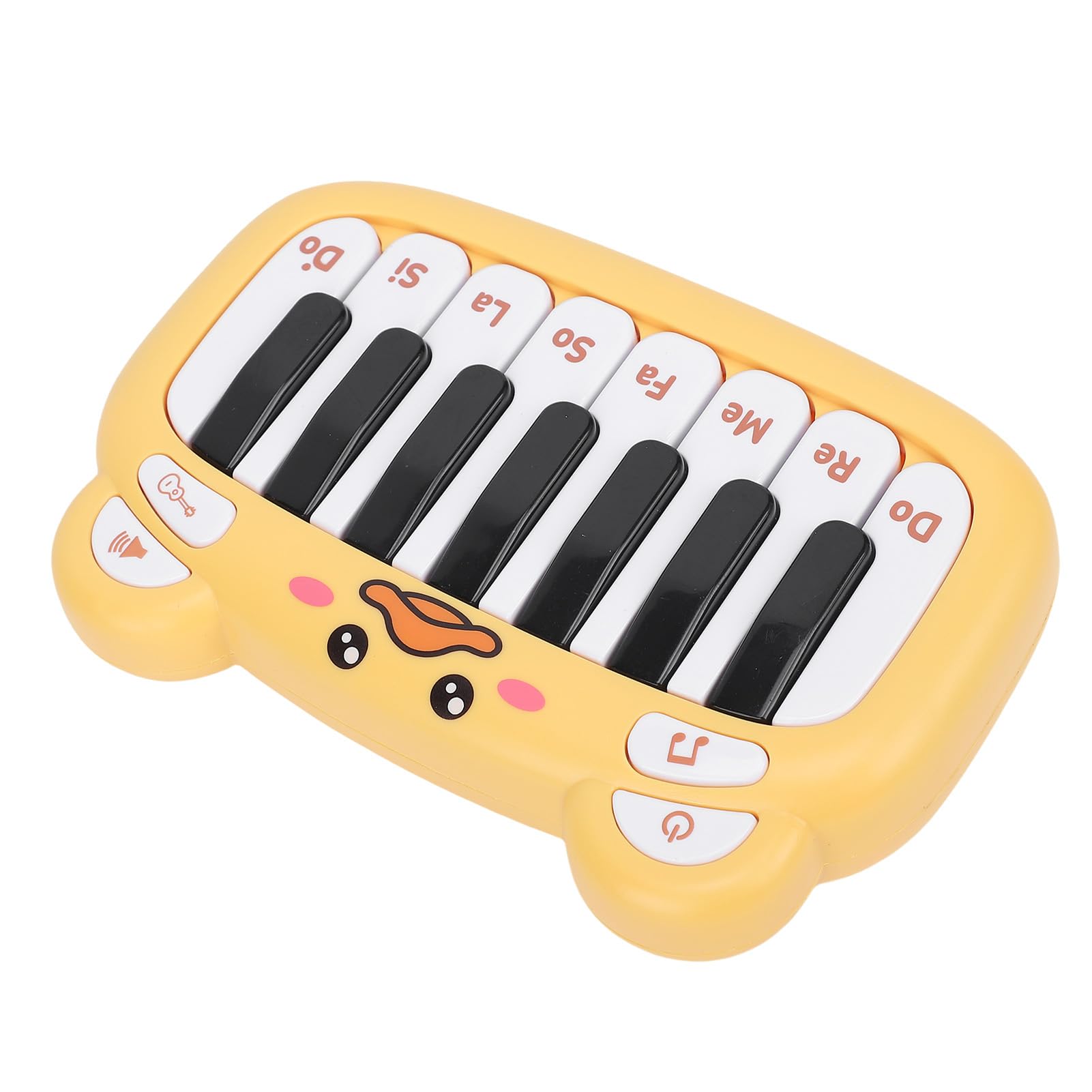 Denash Denash Pocket Sized Baby Piano Toy Compact Battery Powered Toddler Piano Keyboard Musical Toy, Ideal Music Baby (Brown) (Yellow) — view 3