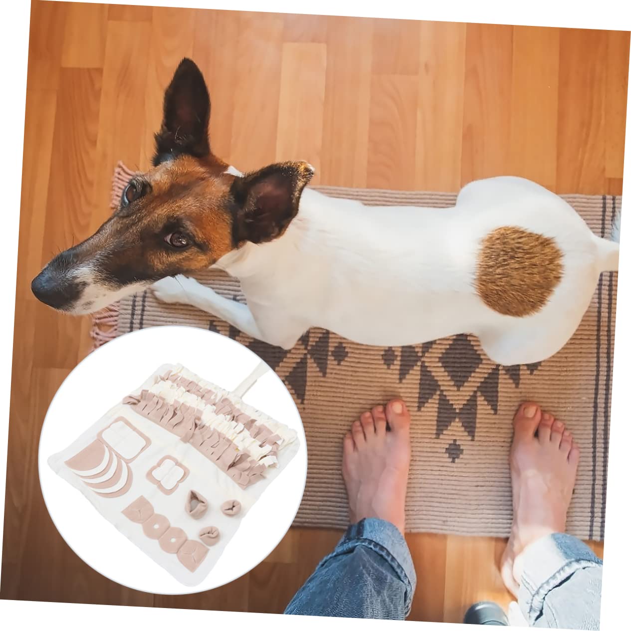 Tapis de Fouille pour Chien en Peluche, Lavable, pour Activités Intérieures, Aide à Stimuler L’odorat Réduire Le Stress chez Petits et Grands Chiens