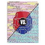 Blue Rooster Teeth Vs Rvb Red Poster For Home Decor