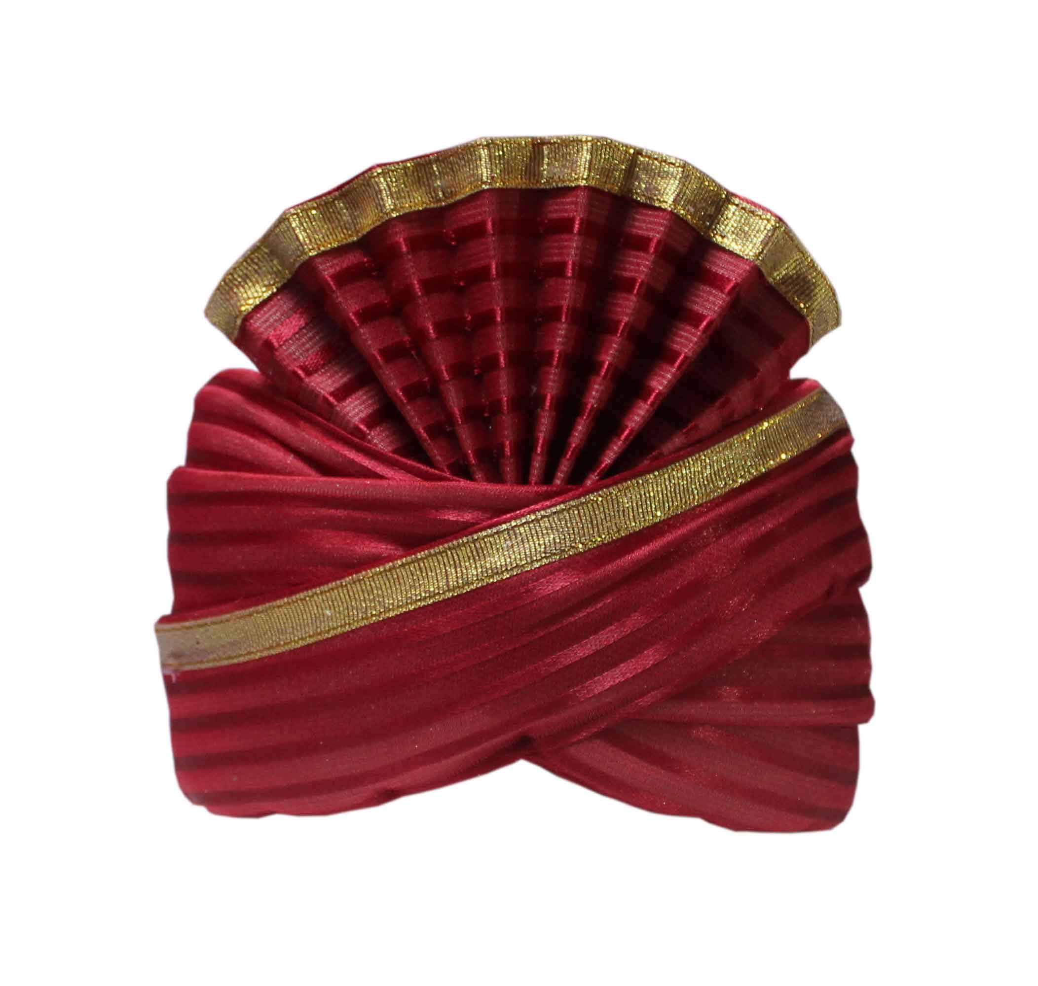 KRYPMAX Gharati/Barati Pagri/Pagdi, Welcome Pagri for Barati for Men & Women, Pack of 1 (Unisex - Free Size)-image-23