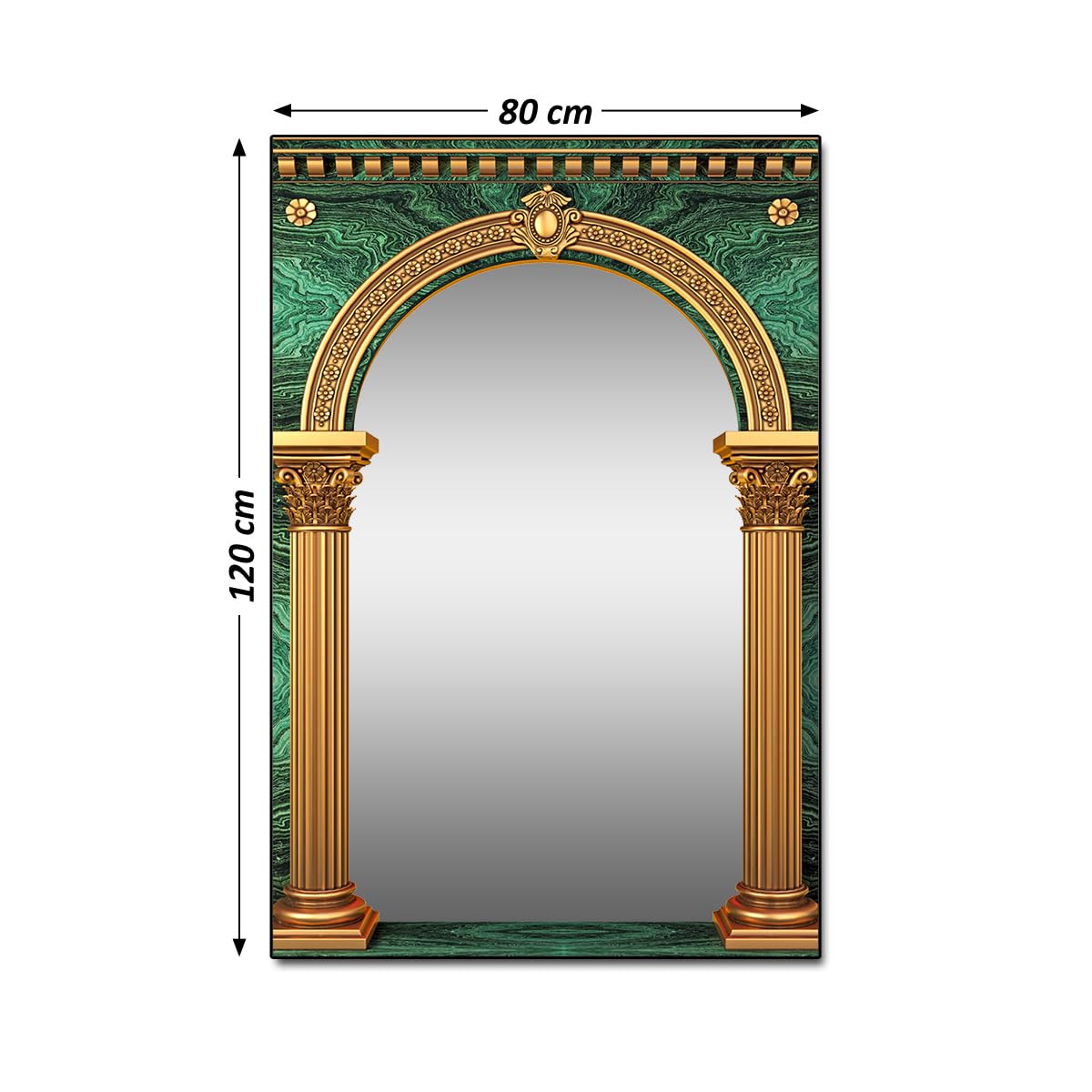 Obraz wydrukowany na płótnie Dekoracja ścienna 80x120 cm Kobieta ze złotym makijażem nr H8882M_WKPC1C