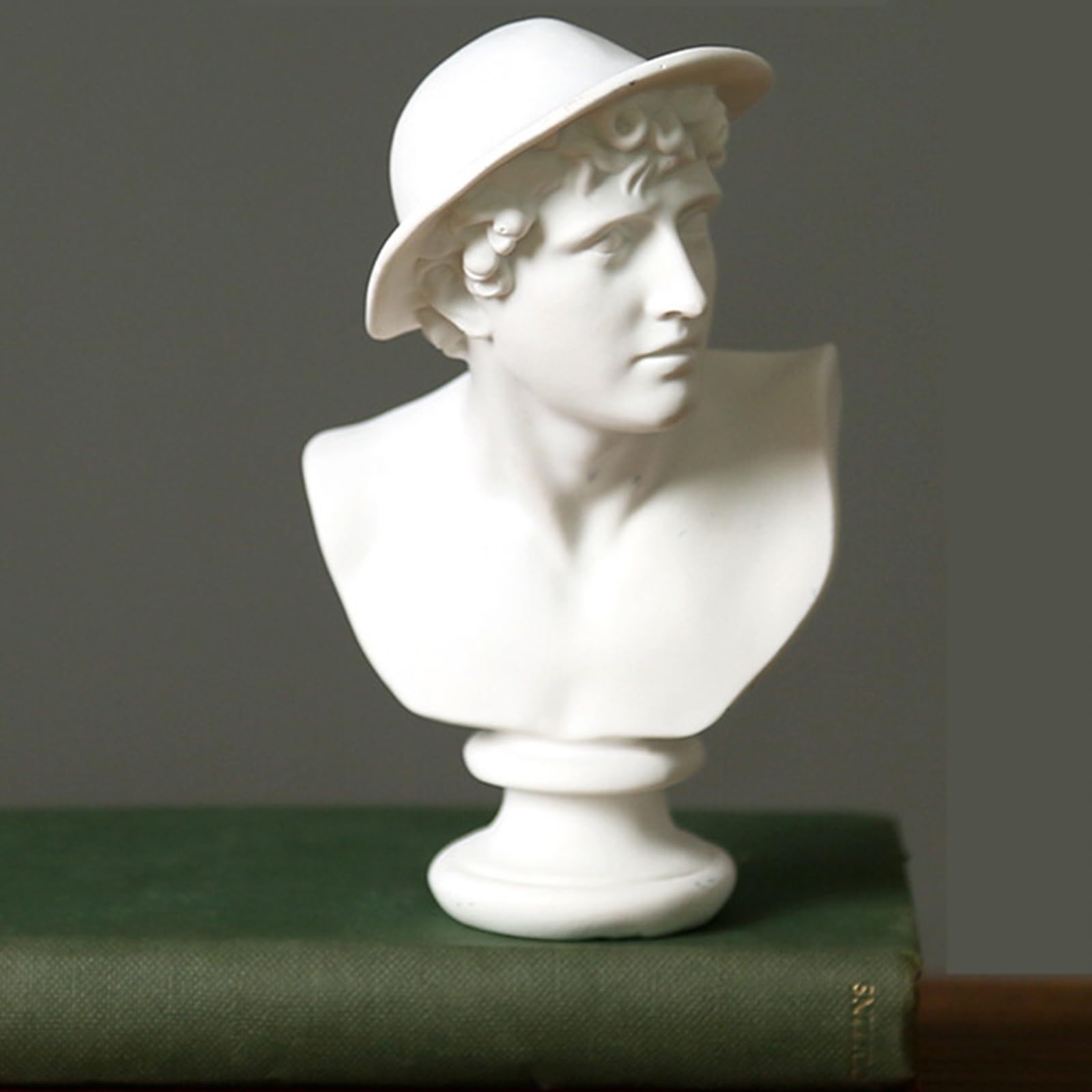 YiYFiT Resina Busto Estatua Figurita,6" 15cm mitología Griega Busto Escultura figurita para el hogar Ornamento Oficina Estantería Decoración Sketch Práctica DIY Arte Regalo-Shepherd Boy McCurley