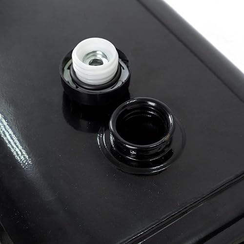 Miniatura 4 de DIYtuning - Tanque de pila de combustible diésel de hierro para camión de transporte de combustible fácil, ligero, pulido, diese, almacenamiento de