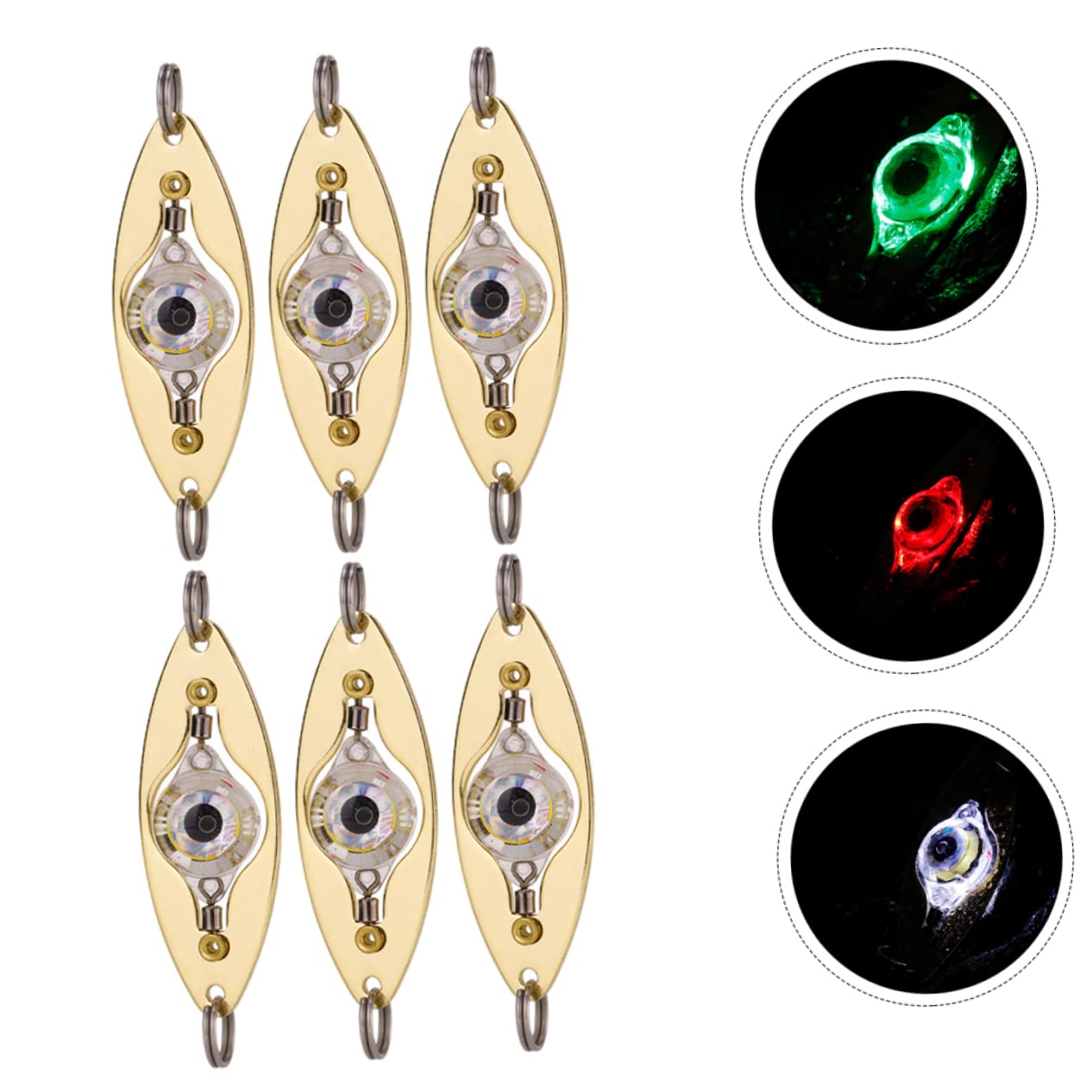 YARNOW 6Pcs LED Underwater Fishing Light High Brightness Fish Attracting Lamp Deep Drop Lights for Night Fishing for Sea Fishing and Fishing Nets