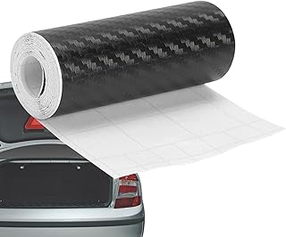 Adesivos de carro de fibra de carbono - Adesivo 3D de fita de carro com detalhamento, adesivo de folha de tecelagem de sarja autoadesivo para proteção de bicicleta, protetor de borda de porta de carro de carbono 3D DIY para carro, para-lama, para-choque Unniq