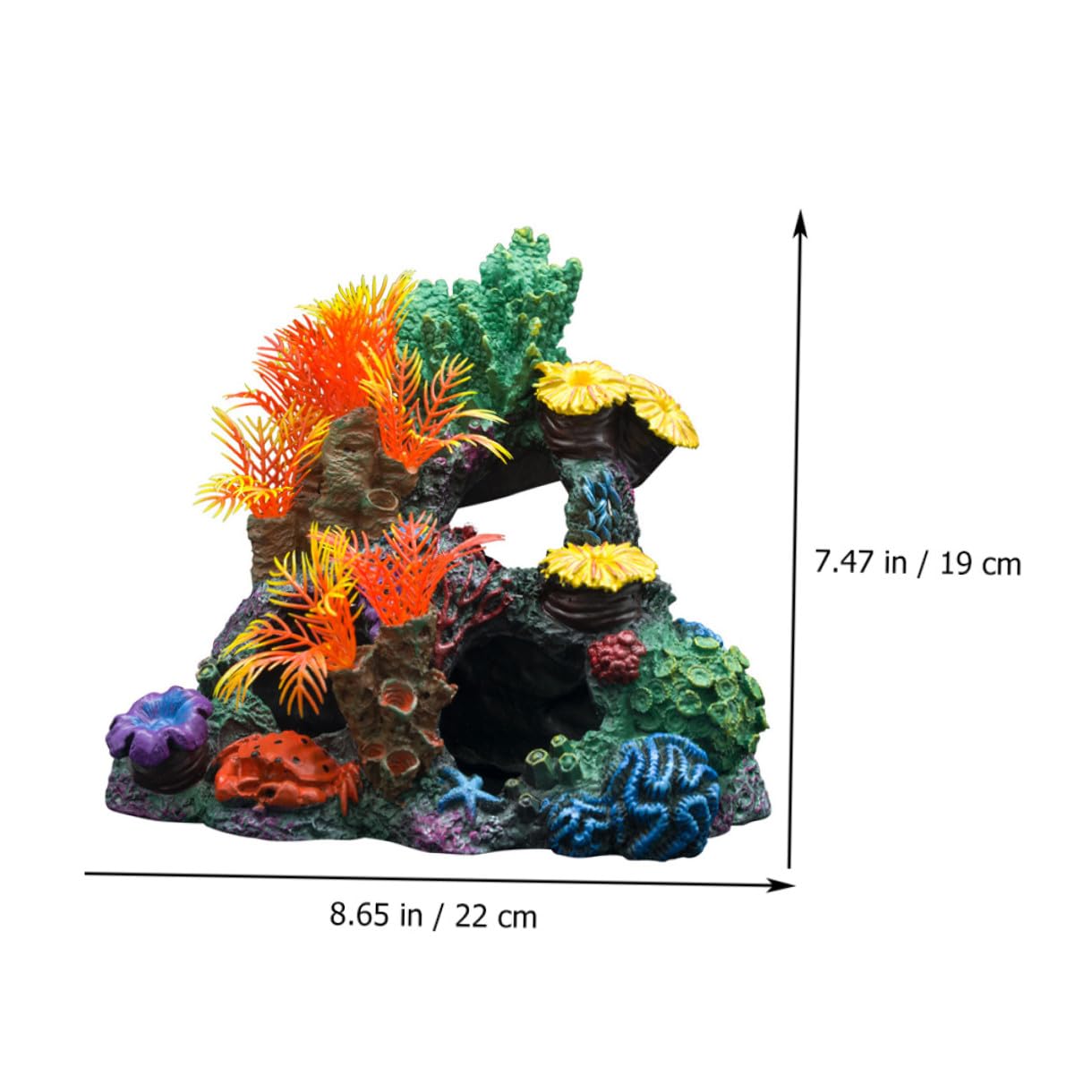 Corail Décoratif en Résine pour Aquarium Paysage Aquatique Abri pour Poissons Couleur Aléatoire