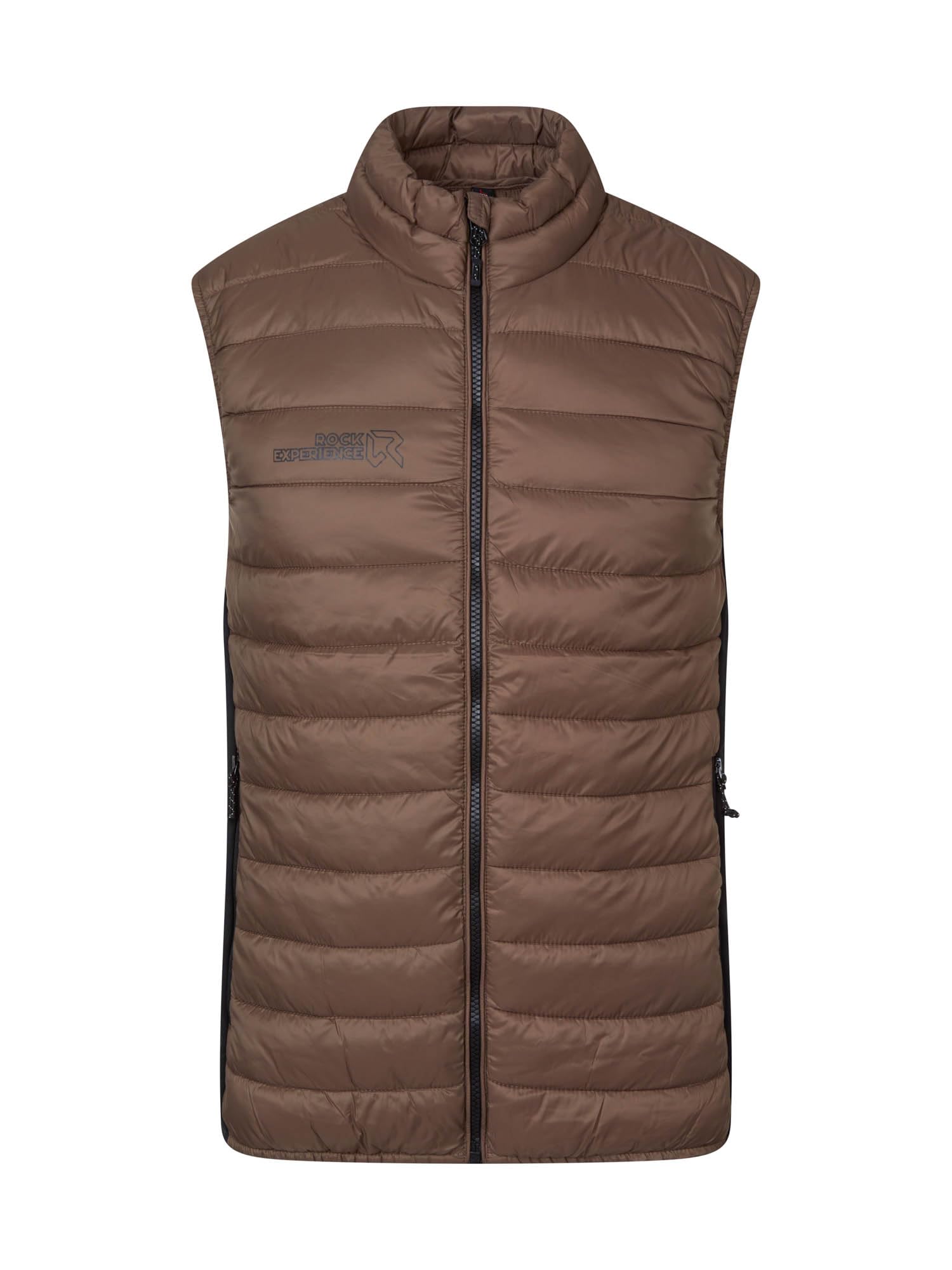 Rock Experience REMV01451-C951 FORTUNE HYBRID MAN VEST UOMO Giacca 0274 DEEP TAUPE+0208 CAVIAR S